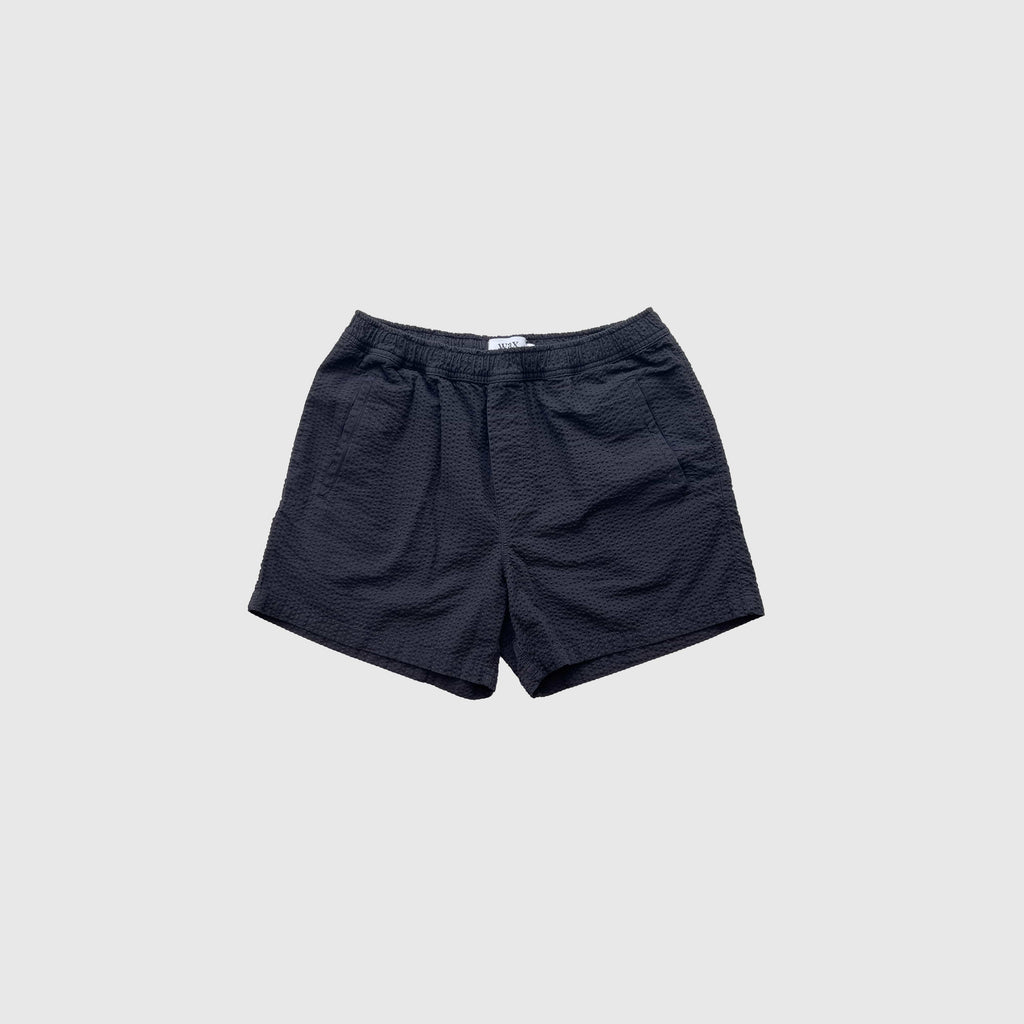 Wax Mescal Short - Seersucker Black - Front