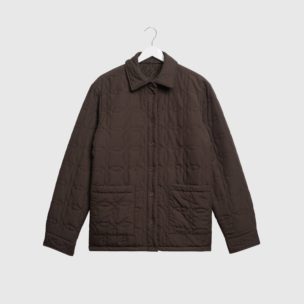 Wax Mount Reversible Overshirt - Dusty Brown - Front