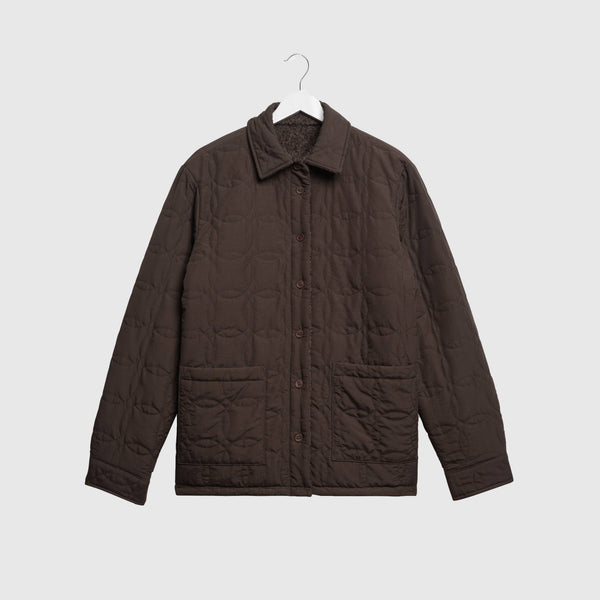 Wax Mount Reversible Overshirt - Dusty Brown - Front