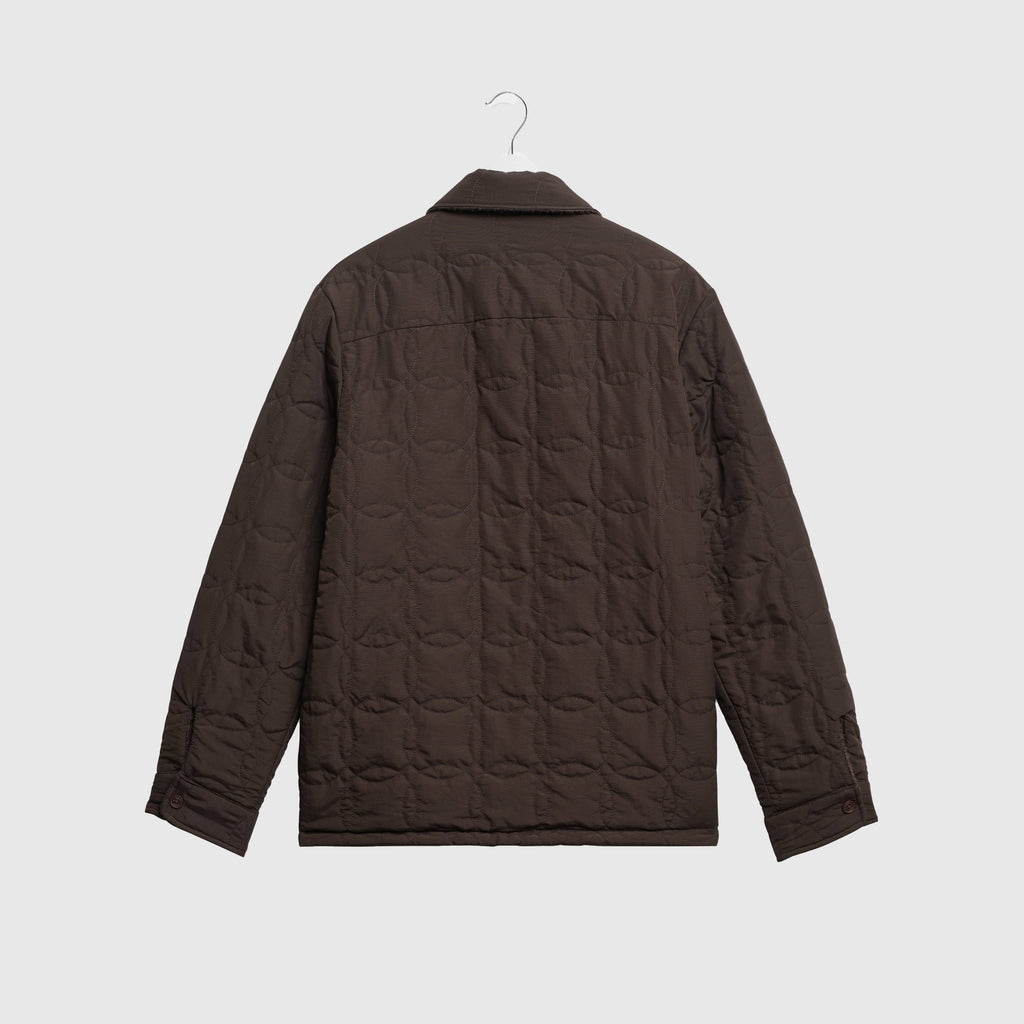 Wax Mount Reversible Overshirt - Dusty Brown - Back
