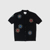 Wax Tellaro SS Shirt - Floral Embroidery Black / Multi - Front