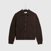 Wax Tristan L/S Polo - Chocolate Brown - Front
