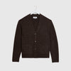 Wax Walker Cardigan - Chocolate Brown - Front