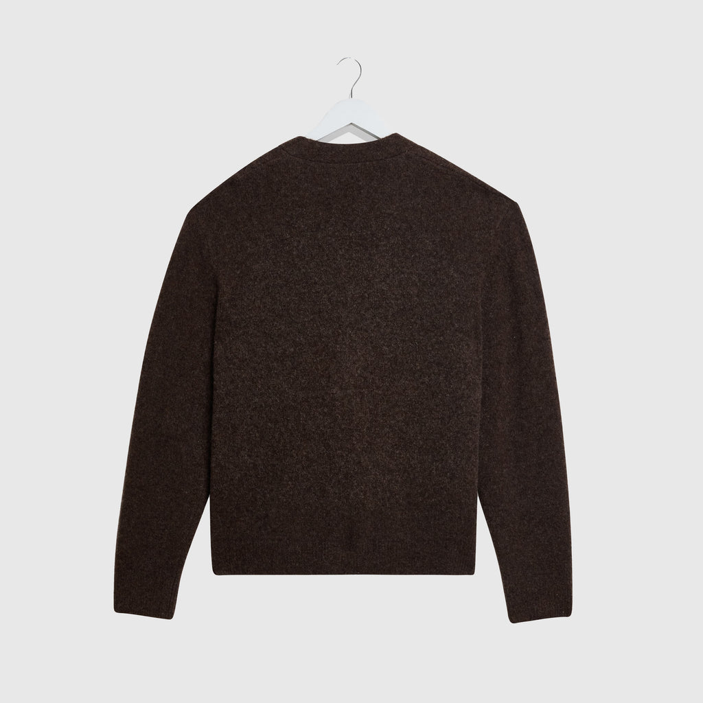 Wax Walker Cardigan - Chocolate Brown - Back