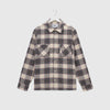 Wax Whiting Overshirt - Hutton Check Ecru / Green - Front