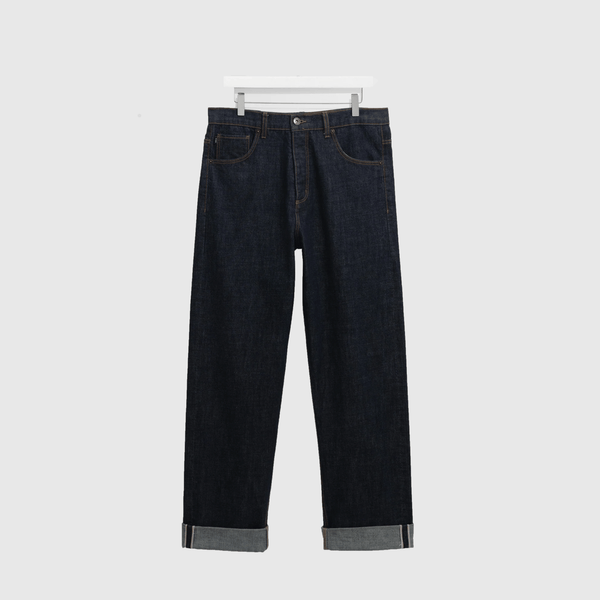 Wax Felix Loose Fit Selvedge Jean - Rinse Wash Blue