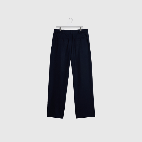 Wax Malham Trousers Wool Blend - Navy