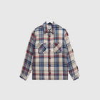 Wax Whiting Overshirt Jazz Weave - Ecru / Red