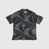 Wax Didcot SS Shirt - Dotted Swirl Navy / Ecru - Front