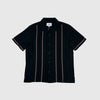Wax Didcot SS Shirt - Striped Open Dobby Black / Multi - Front