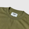 Wax Milton SS Tee - Khaki - Front Close Up
