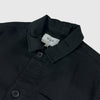 Wax Coleman Jacket - Heavy Double Weave Black - Front Close Up