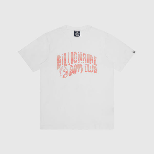 Billionaire Boys Club Mountain Fill Arch Logo Tee - White - Front