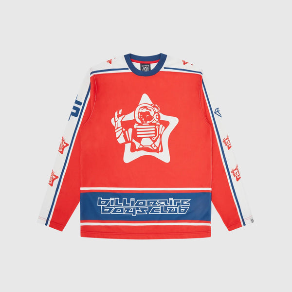 Billionaire Boys Club Astro Star Hockey Top - Red - Front