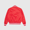 Billionaire Boys Club College Satin Bomber Jacket - Red - Back