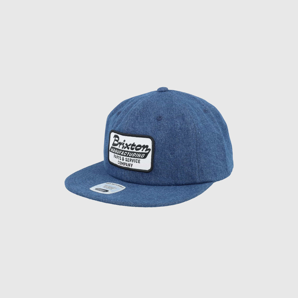 Brixton Grade HP Snapback - Denim - Front