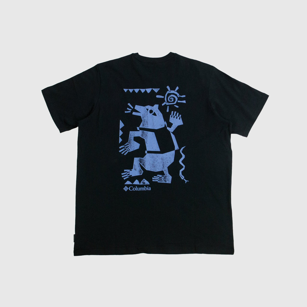 Columbia Explorers Canyon Tee - Black / Bearly Tribe - Back