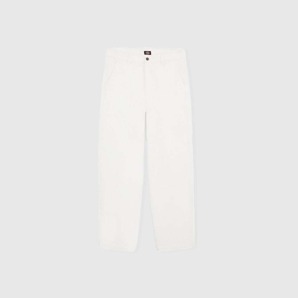 Dickies Madison Denim Trousers - White - Front