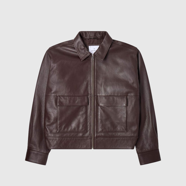 Edwin Dogma Jacket - Dark Brown - Front
