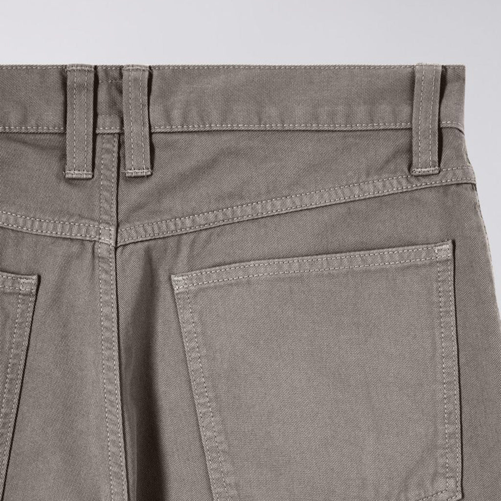 Edwin Tyrell Short - Brushed Nickle Garment Dyed - Back Close Up