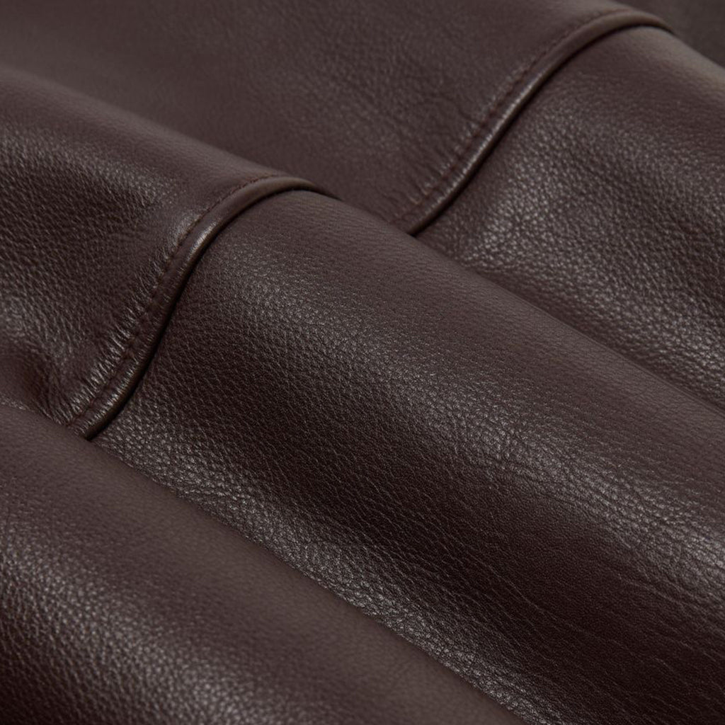 Edwin Dogma Jacket - Dark Brown - Close Up