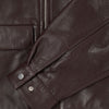 Edwin Dogma Jacket - Dark Brown - Front Close Up