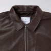 Edwin Dogma Jacket - Dark Brown - Front Close Up