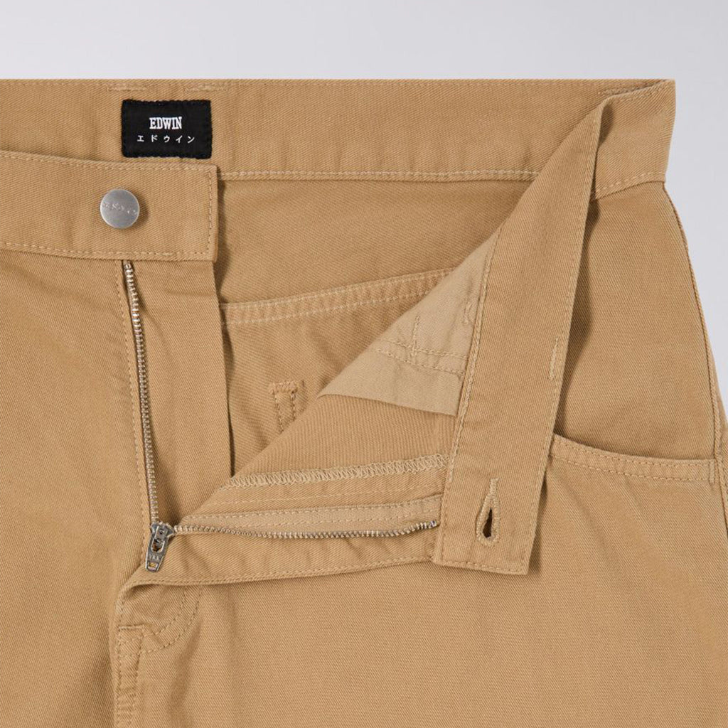 Edwin Tyrell Short - Kelp Garment Dyed - Back Close Up