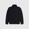 Fred Perry Chunky Cable Knit Roll Neck Jumper - Black - Back