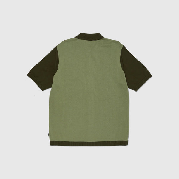 HUF Pillar S/S Knit Sweater - Moss - Back