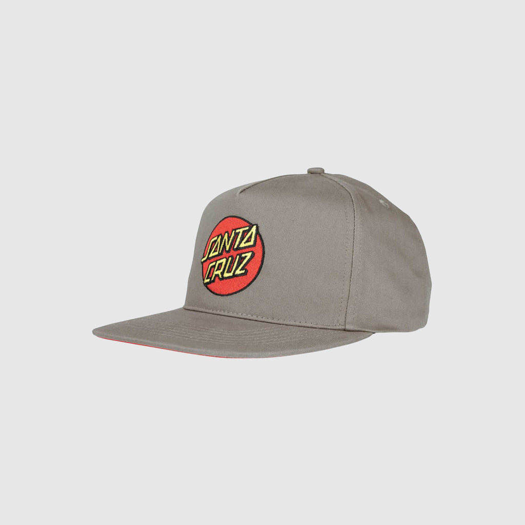 Santa Cruz Classic Dot Snapback - Stone Grey