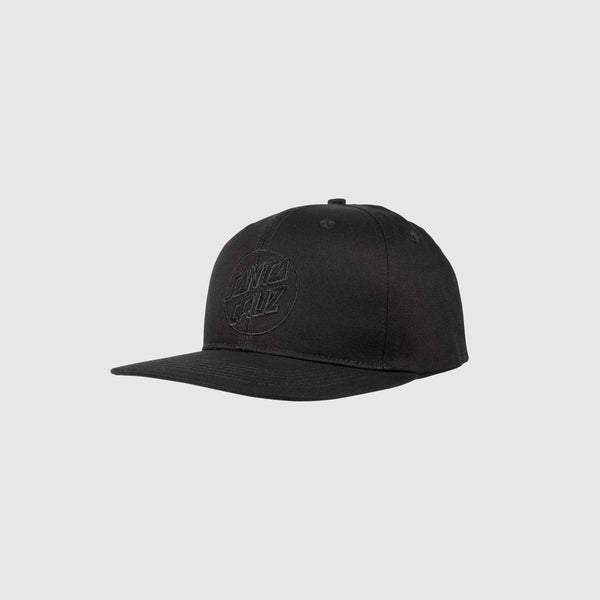 Santa Cruz Tonal Dot Snapback - Black - Front