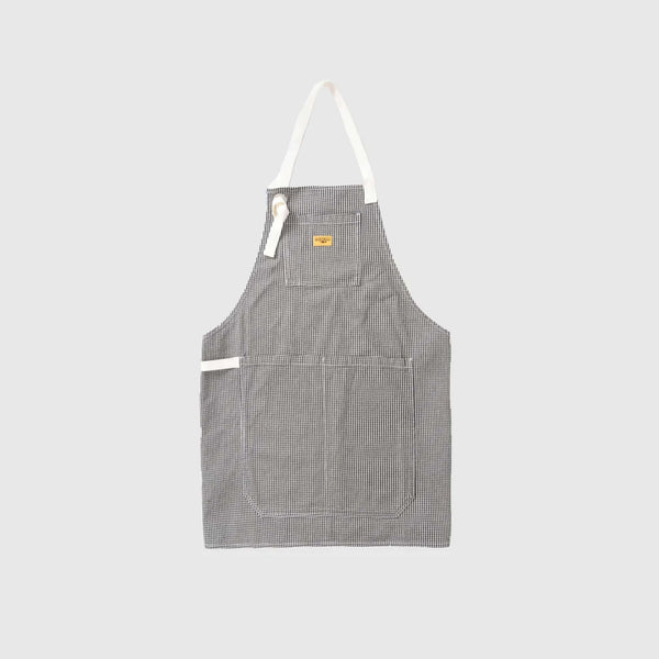 Service Works House Gingham Apron - Black - Front