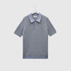 Wax Naples Polo - Mini Geo Light Blue - Front