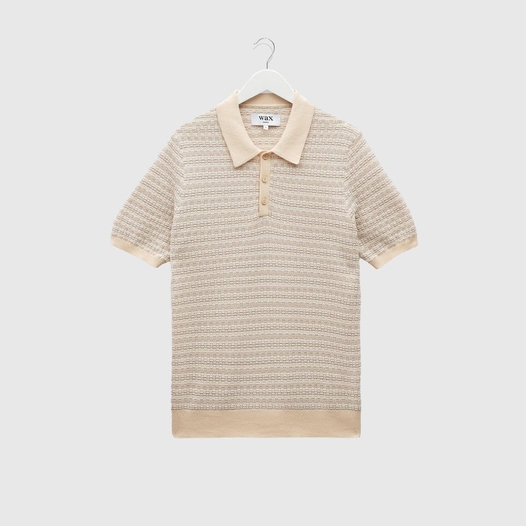 Wax Naples Polo - Mini Geo Natural - Front