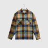 Wax Whiting Overshirt - Pike Check Khaki / Multi - Front