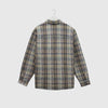 Wax Whiting Overshirt - Basket Weave Blue / Green - Back