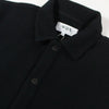Wax Hays Jersey Overshirt - Rigid Waffle Black Close Up