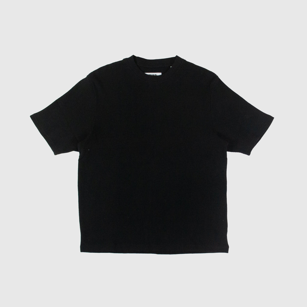 Wax Milton SS Tee - Waffle Black