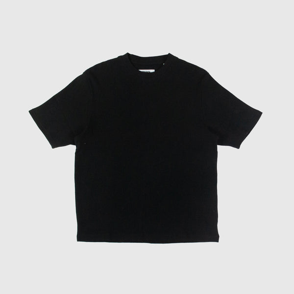 Wax Milton SS Tee - Waffle Black