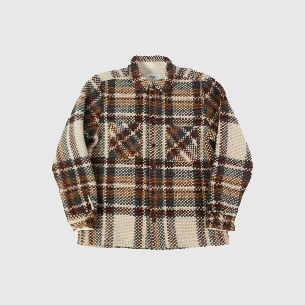 Wax Whiting Overshirt - Wool Blend Bobble Ecru / Multi Front