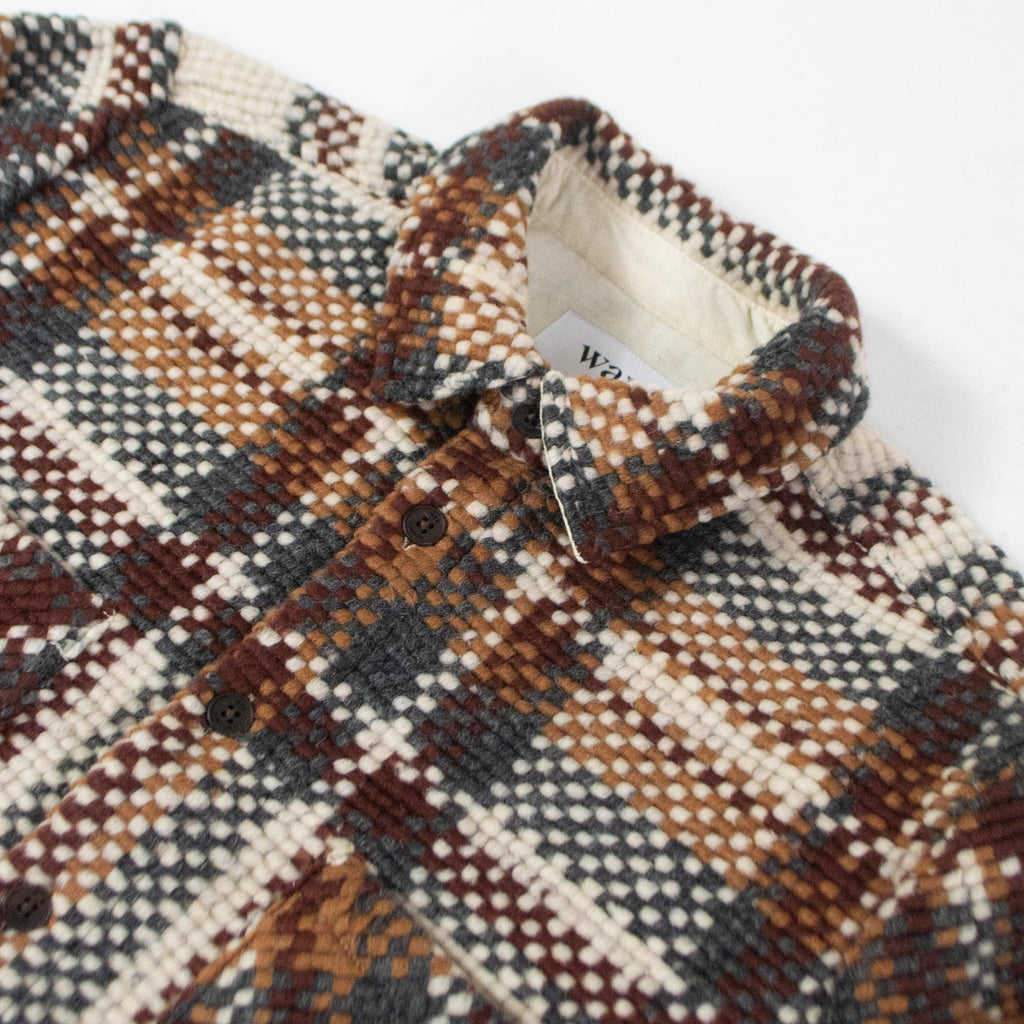 Wax Whiting Overshirt - Wool Blend Bobble Ecru / Multi Close Up