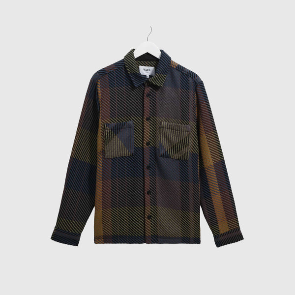 Wax Whiting Overshirt Tempo Check - Green / Brown