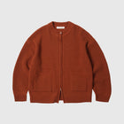 Frizmworks Wool Deck Zipup Cardigan - Brick