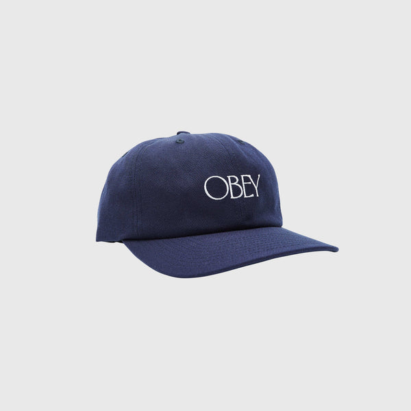 Obey Bishop 6 Panel Strapback - Navy - Front