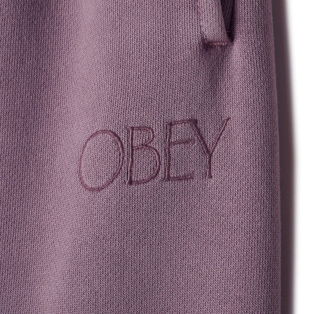Obey Unlimited Pigment Sweatpant - Pigment Lilac Chalk - Close Up