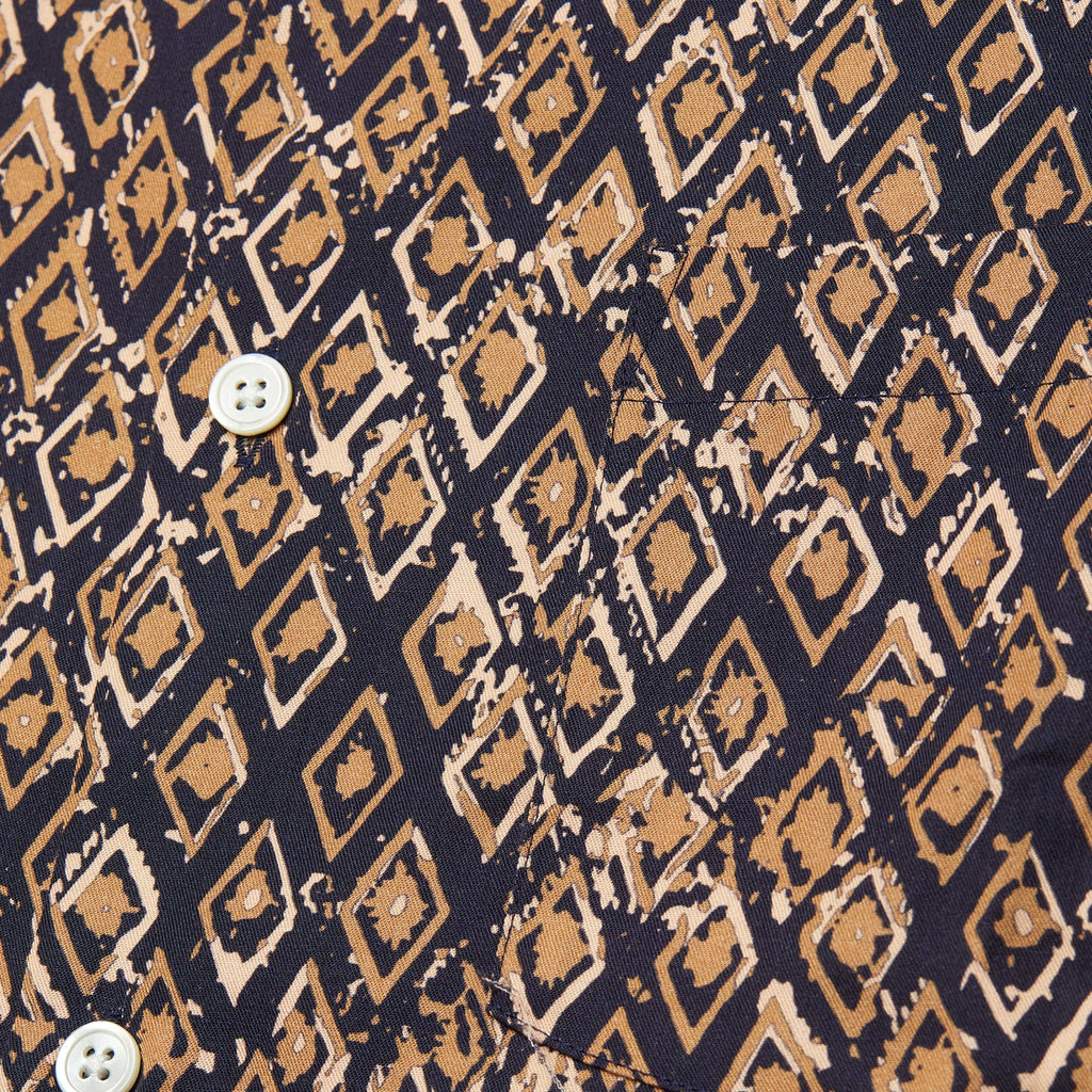 Portuguese Flannel Losan - Navy - Close Up