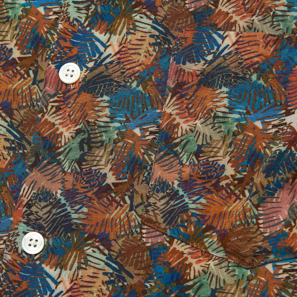 Portuguese Flannel Abstract Nature - Multi - Close Up
