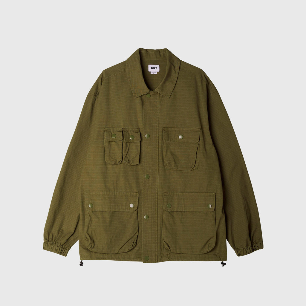 Obey Disclose Jacket - Field Green - Front