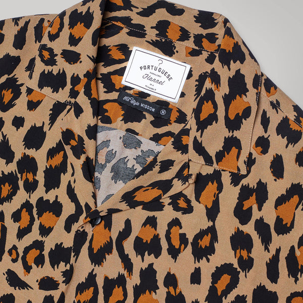 Portuguese Flannel Leopard - Multi - Close Up